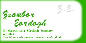 zsombor eordogh business card